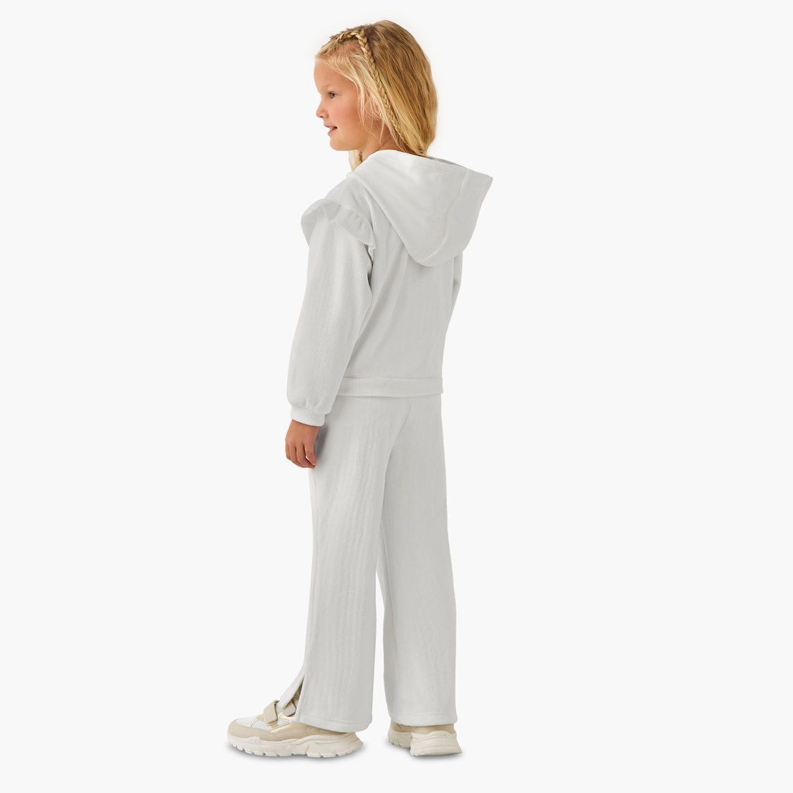 Juniors Textured Jacket and Track Pants Set