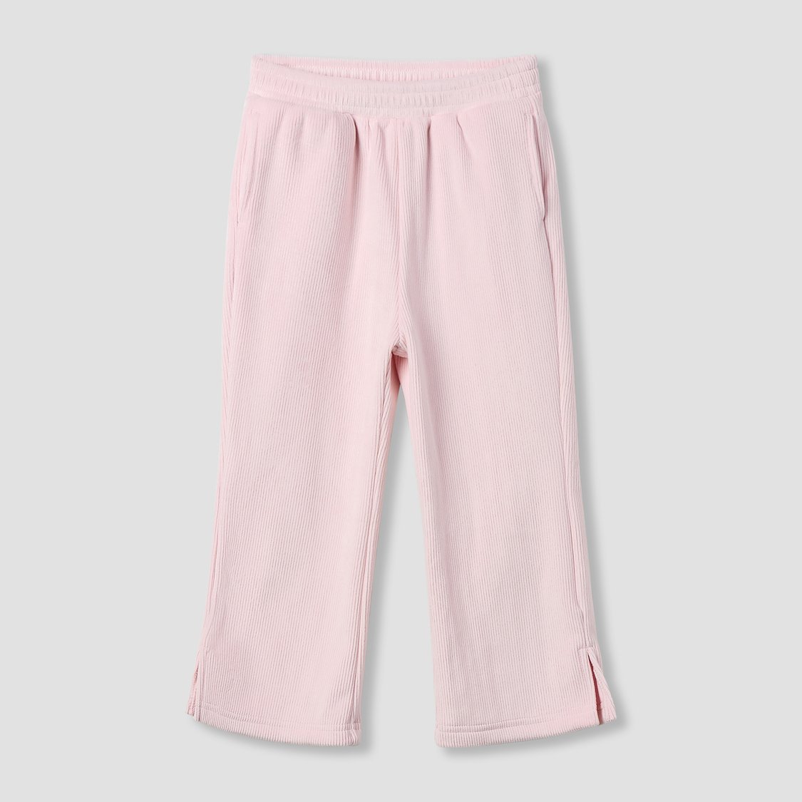 Juniors Textured Sweatshirt with Track Pants Set