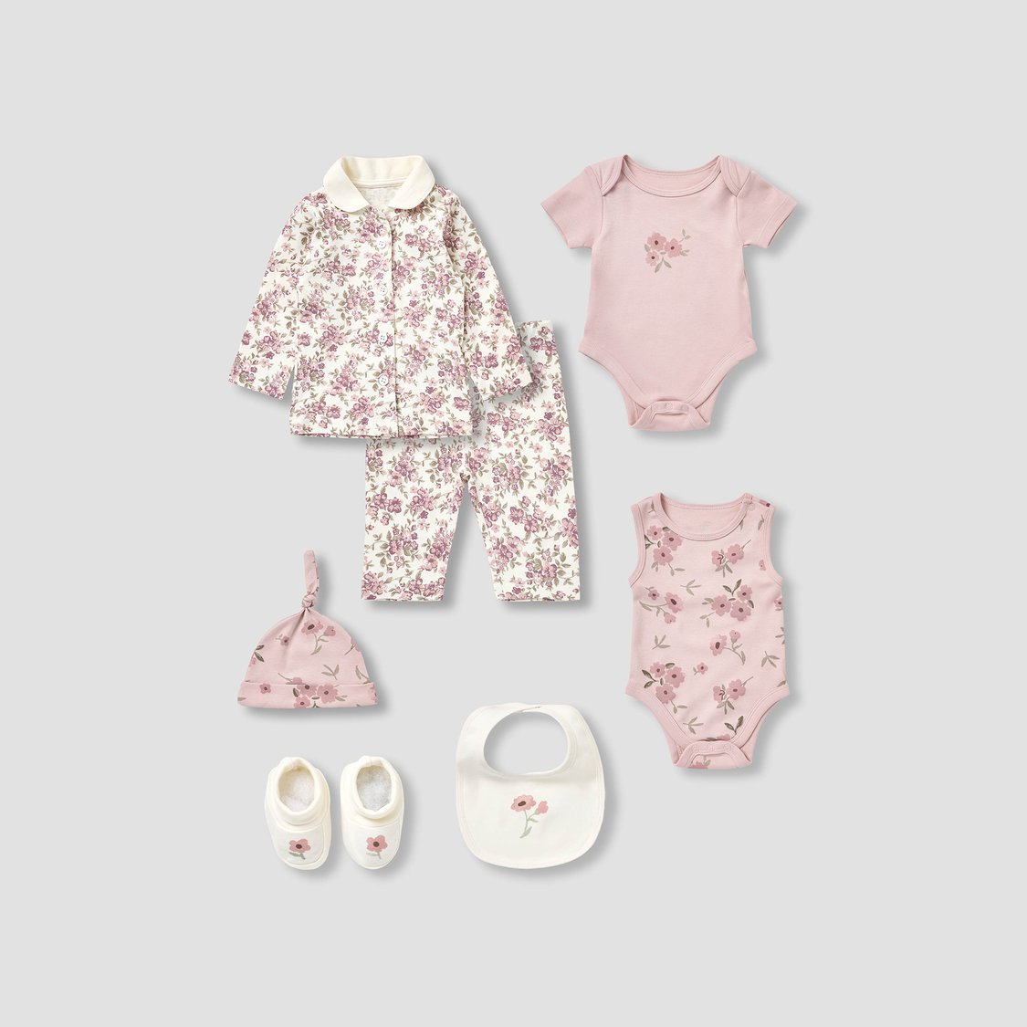 Juniors 8-Piece Floral Print Clothing Gift Set