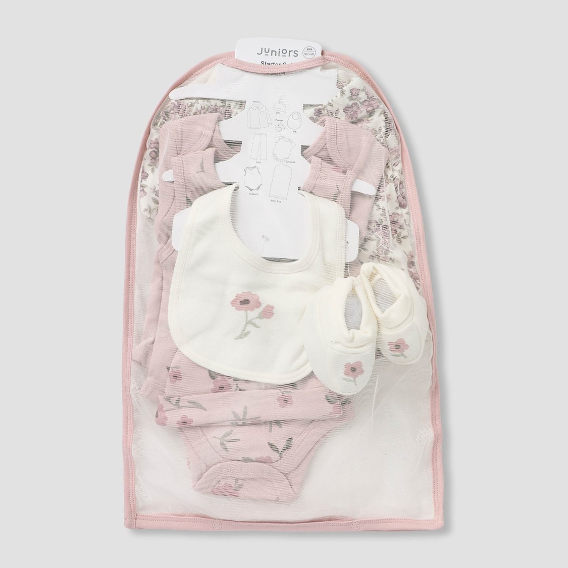 Juniors 8-Piece Floral Print Clothing Gift Set