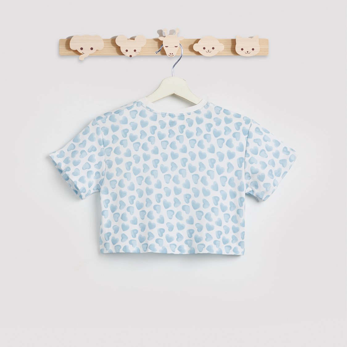 Juniors Heart Print T-shirt