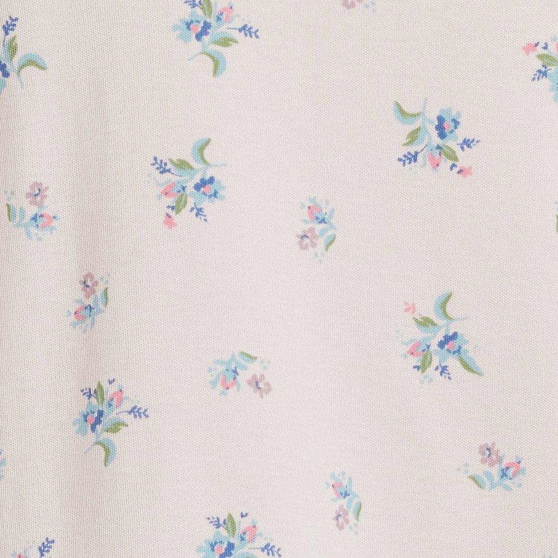 Juniors Floral Print T-shirt with Short Sleeves