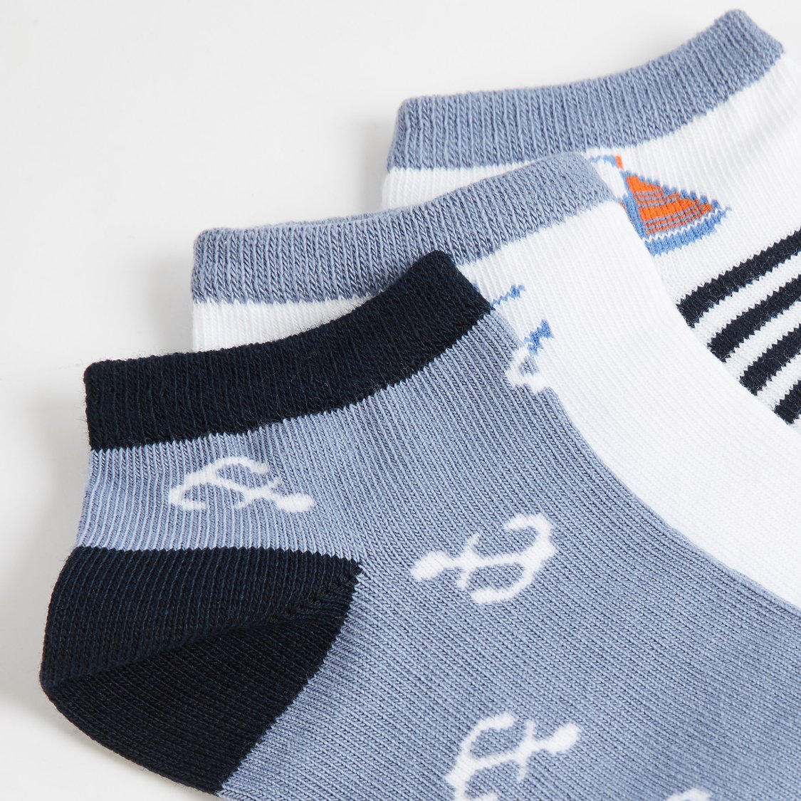 Juniors Assorted Ankle Length Socks - Set of 3