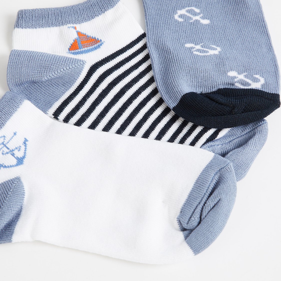 Juniors Assorted Ankle Length Socks - Set of 3