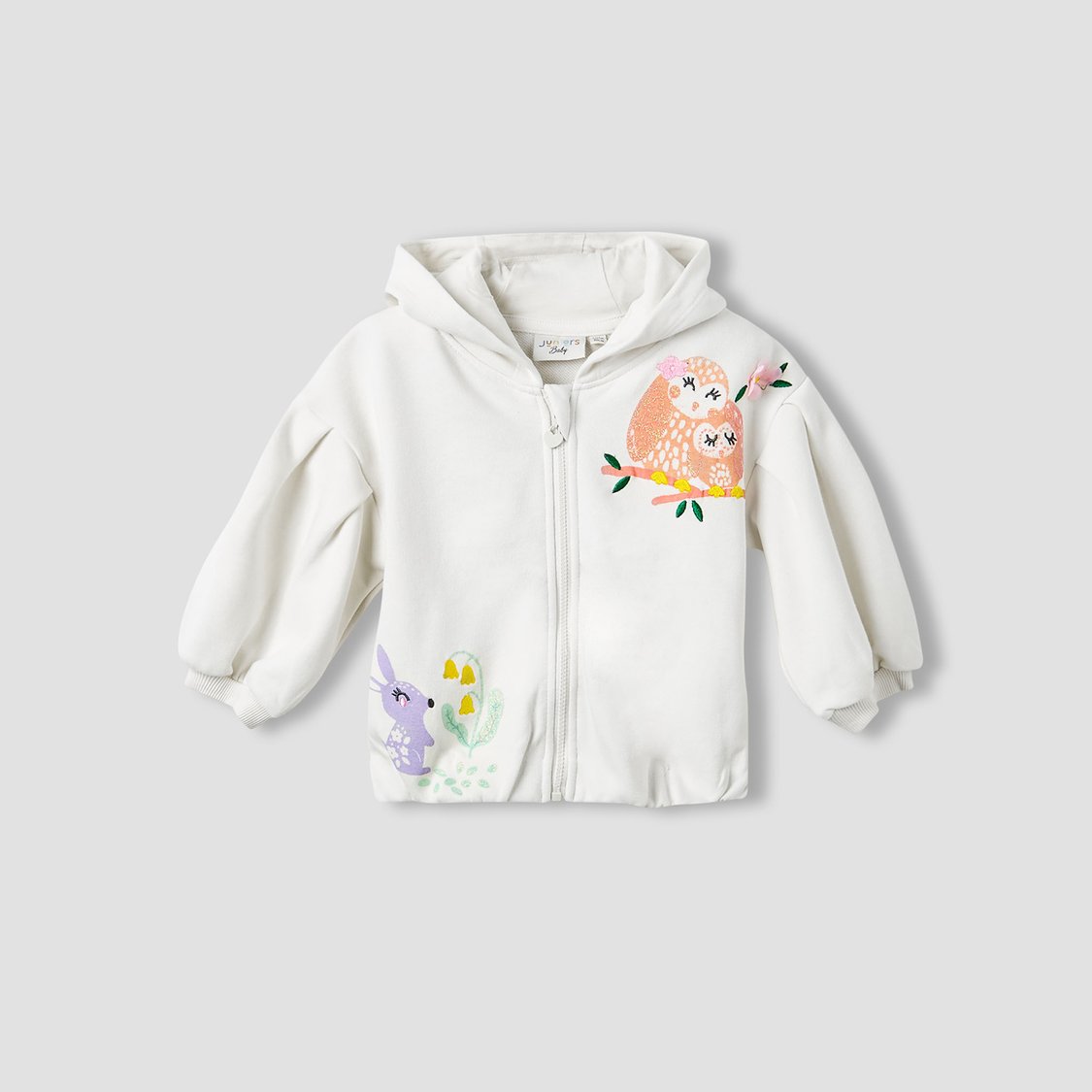 Juniors Printed Hooded Sweatshirt