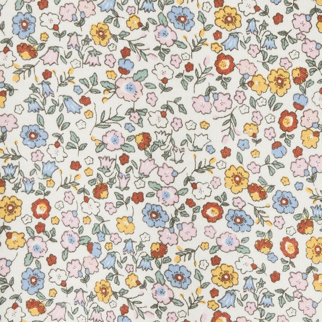 Juniors Floral Print T-shirt with Short Sleeves