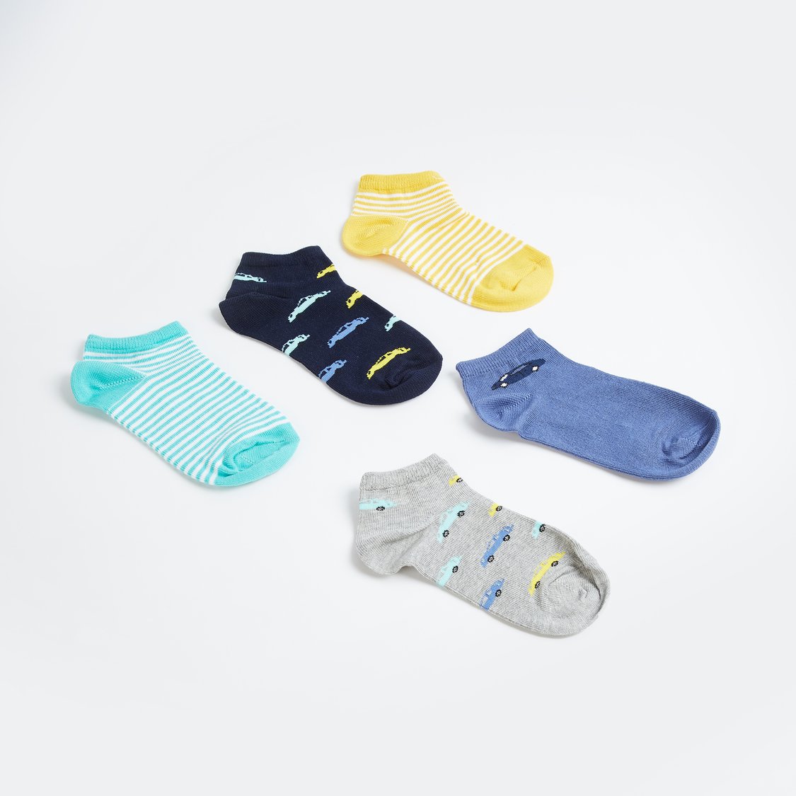 Juniors Assorted Ankle Length Socks - Set of 5