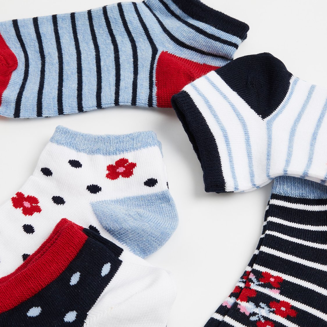 Juniors Assorted Ankle Length Socks - Set of 5