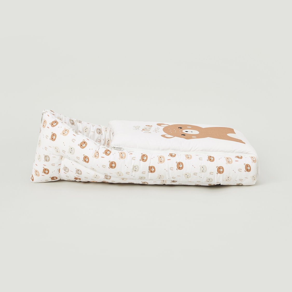 Juniors Bear Print Hooded Nest Bag - 49x72 cm