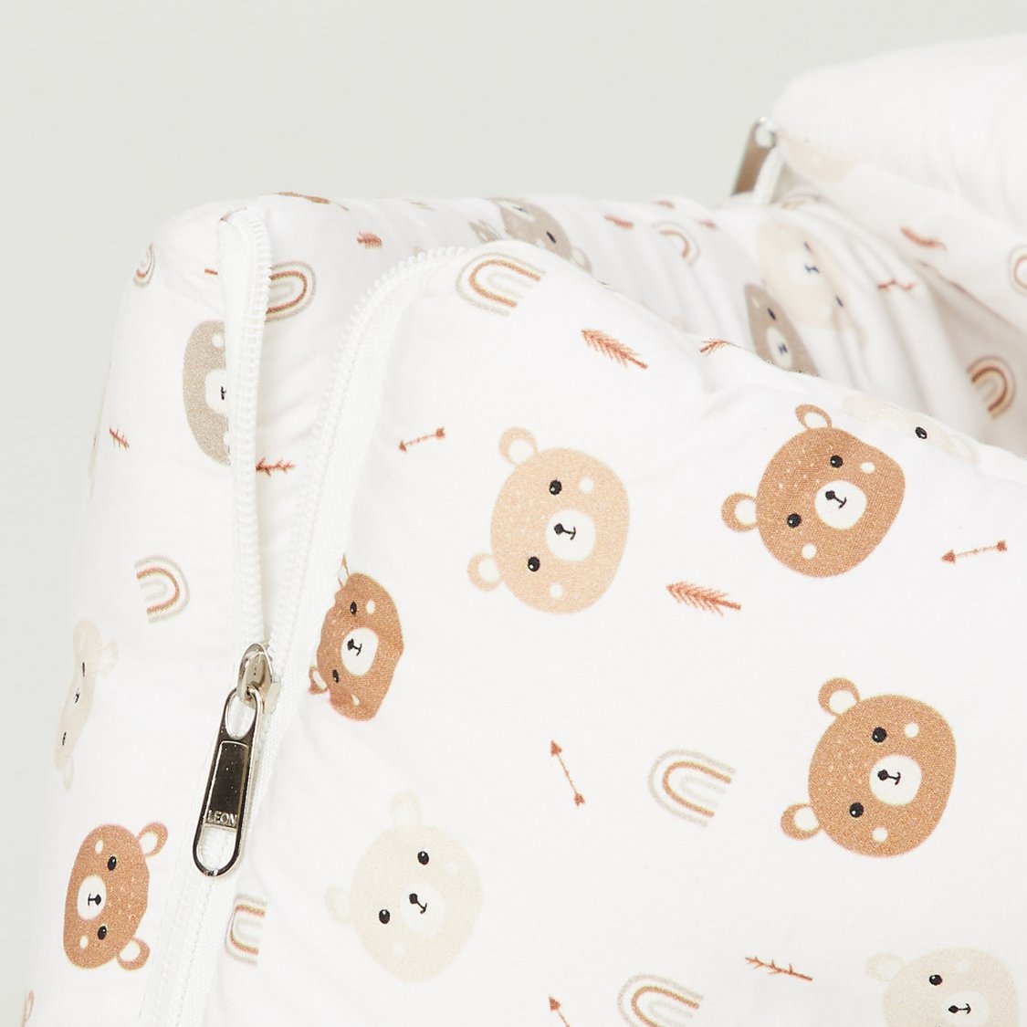 Juniors Bear Print Hooded Nest Bag - 49x72 cm