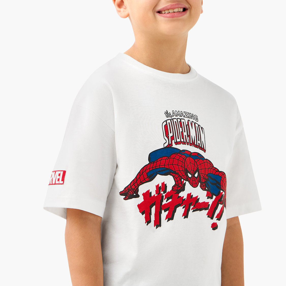 Juniors Spider-Man Print T-shirt