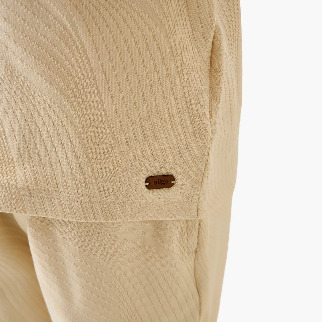 Juniors Textured Shirt and Shorts Set