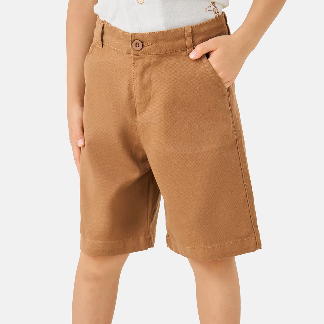 Juniors Embroidered Shirt and Shorts Set