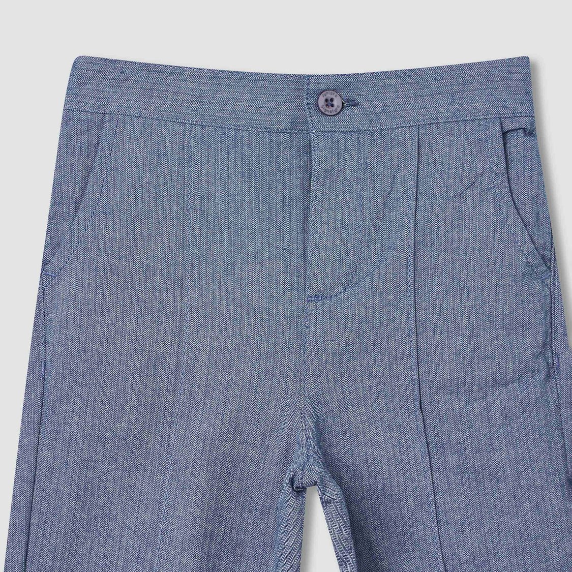 Juniors Striped Regular Fit Trousers