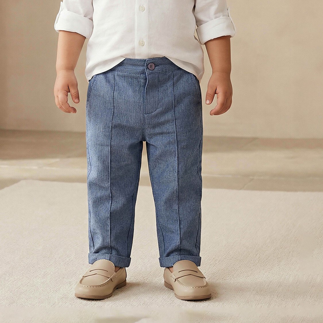Juniors Striped Regular Fit Trousers