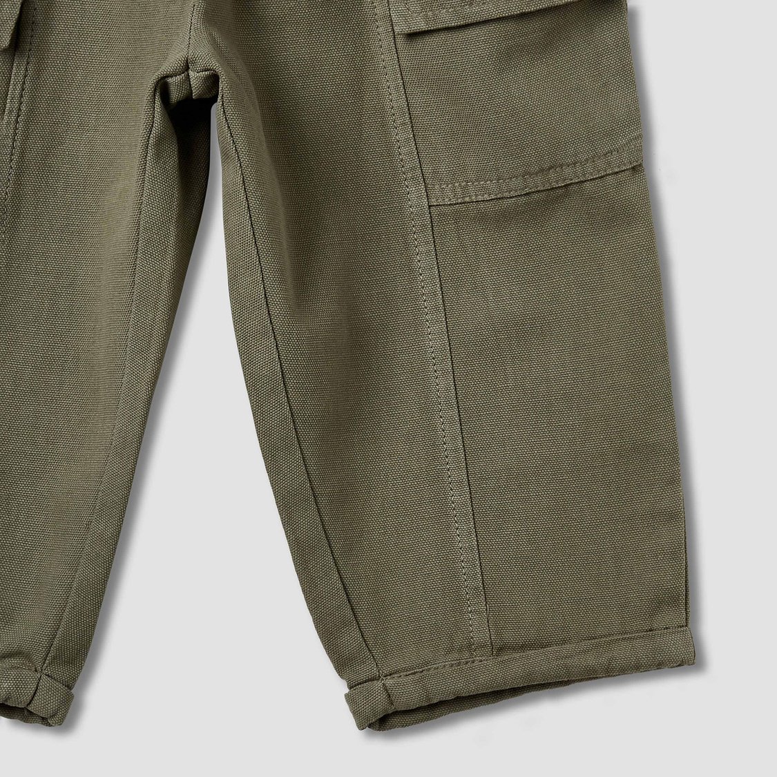 Juniors Solid Trousers with Cargo Pockets