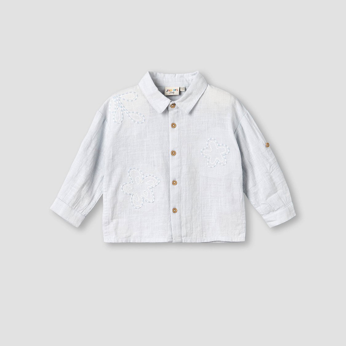 Juniors Embroidered Shirt and Shorts Set