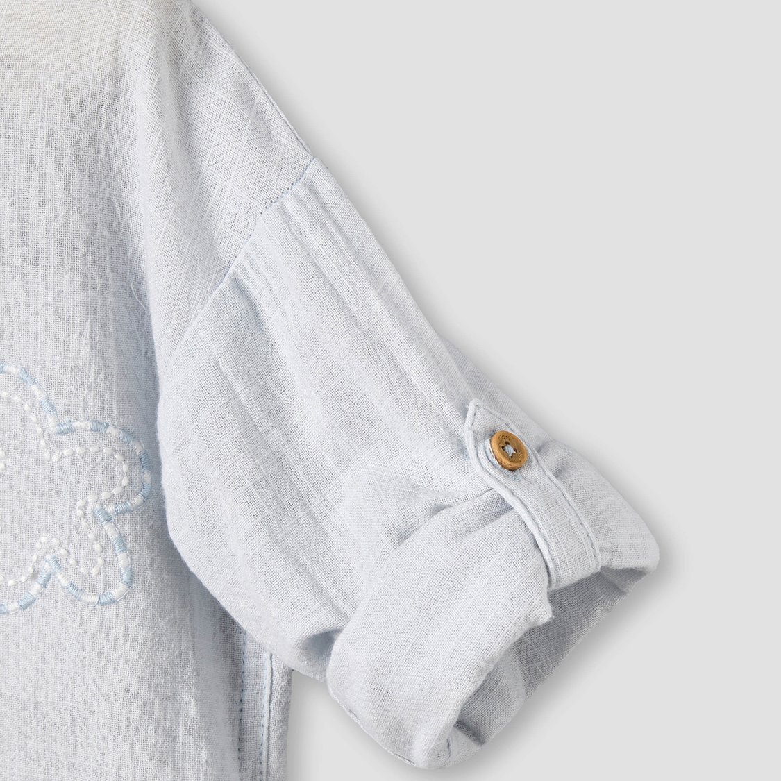 Juniors Embroidered Shirt and Shorts Set