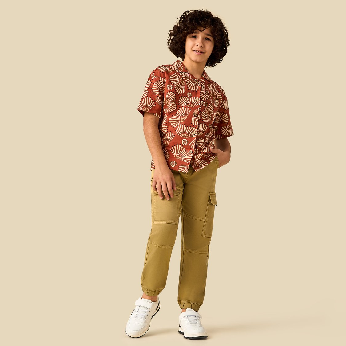 Juniors Solid Cargo Joggers