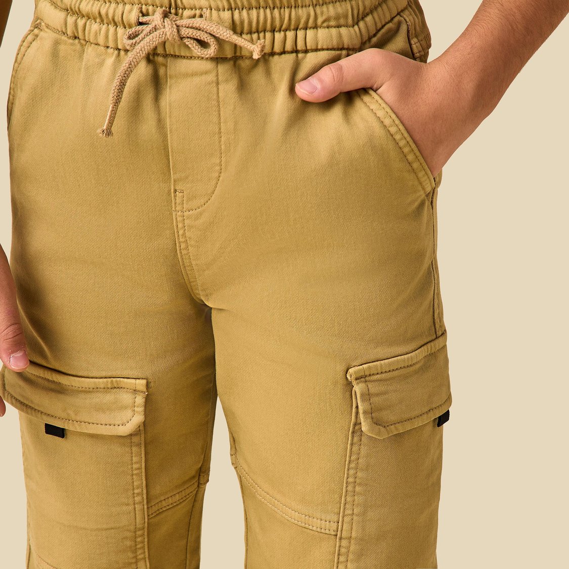 Juniors Solid Cargo Joggers
