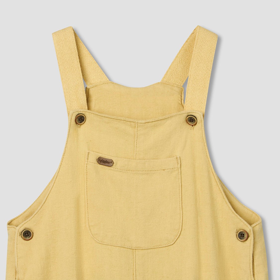 Giggles Solid T-shirt and Dungaree Set