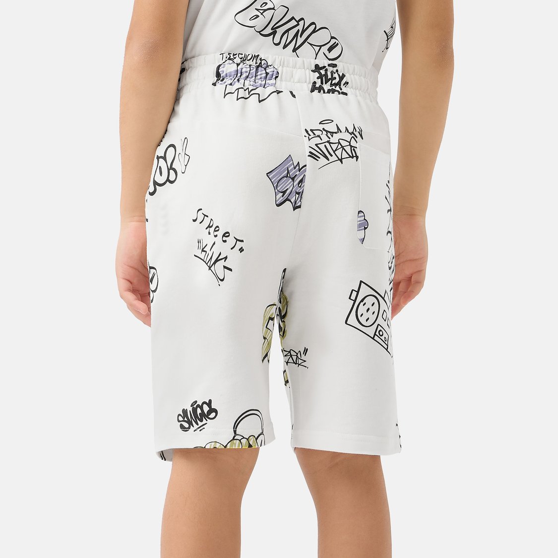 Juniors Printed Shorts with Pockets
