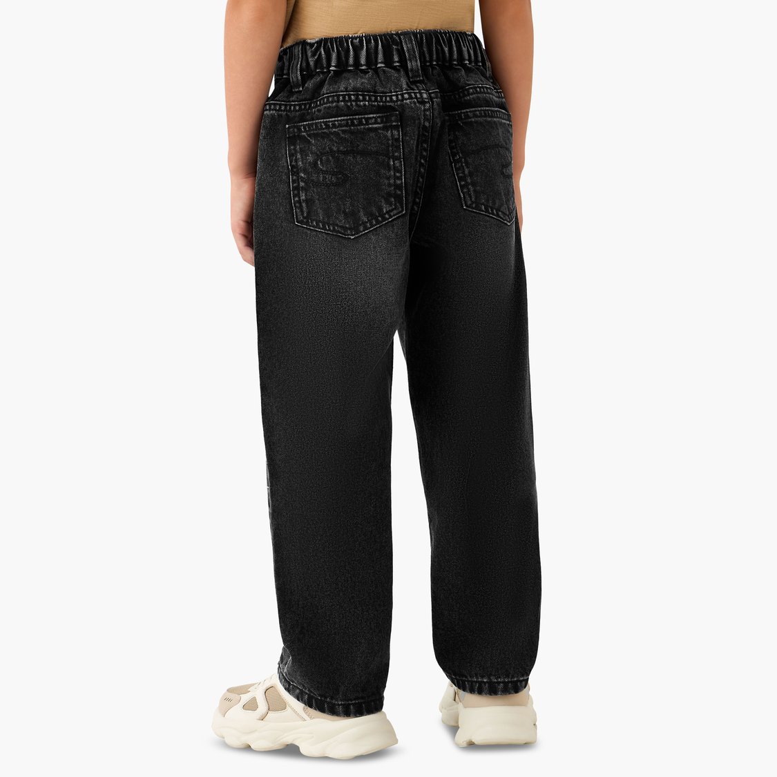Juniors Washed Relaxed Fit Jeans
