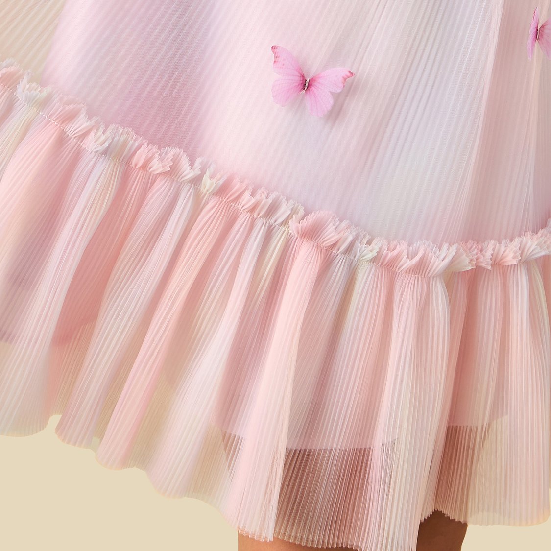 Juniors Butterfly Applique A-line Dress