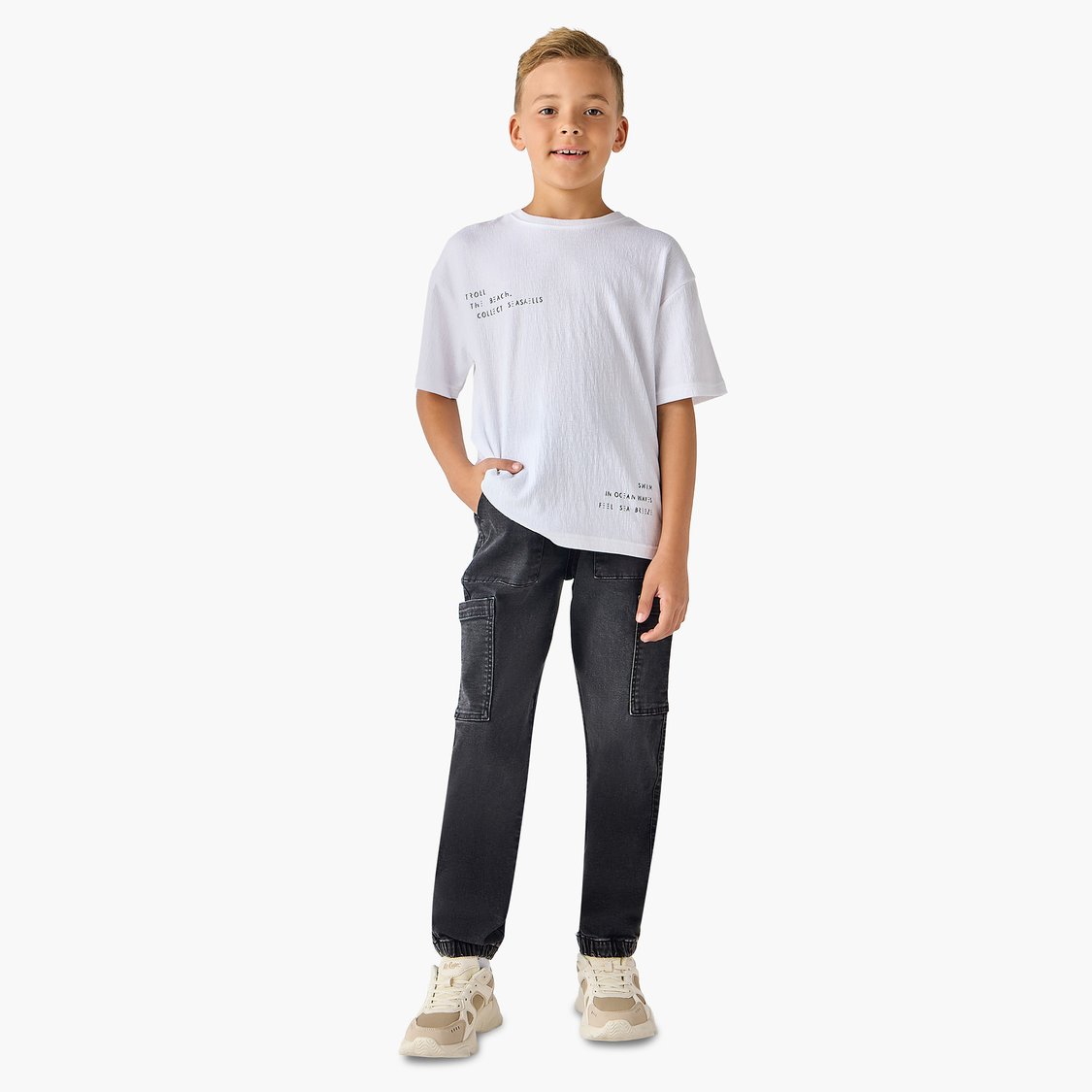 Juniors Washed Denim Joggers