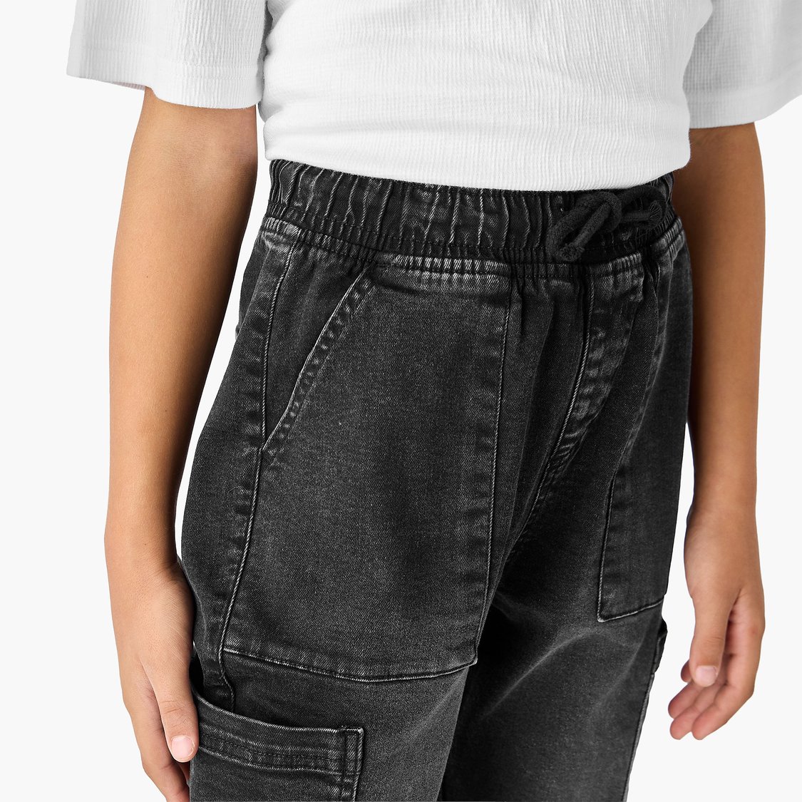 Juniors Washed Denim Joggers