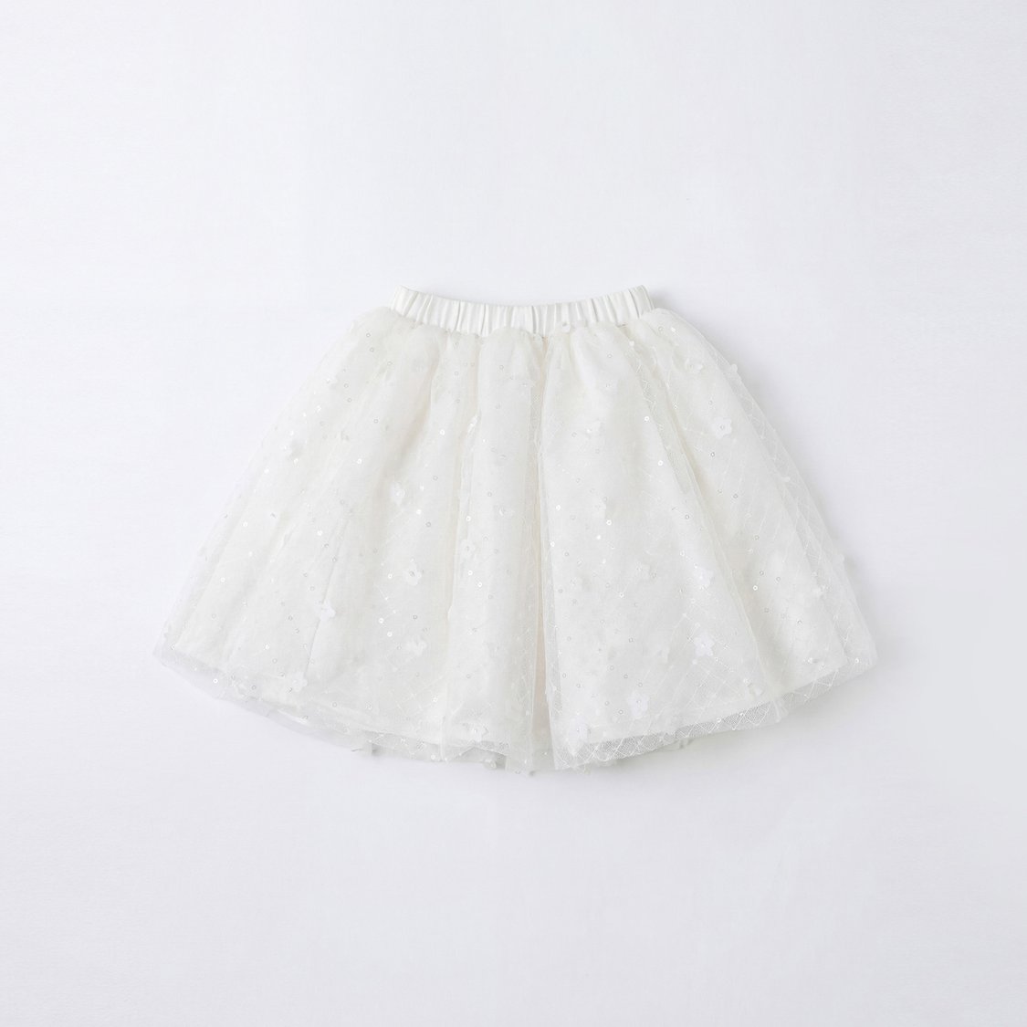 Juniors Applique Detail Top and Skirt with Turban Beanie