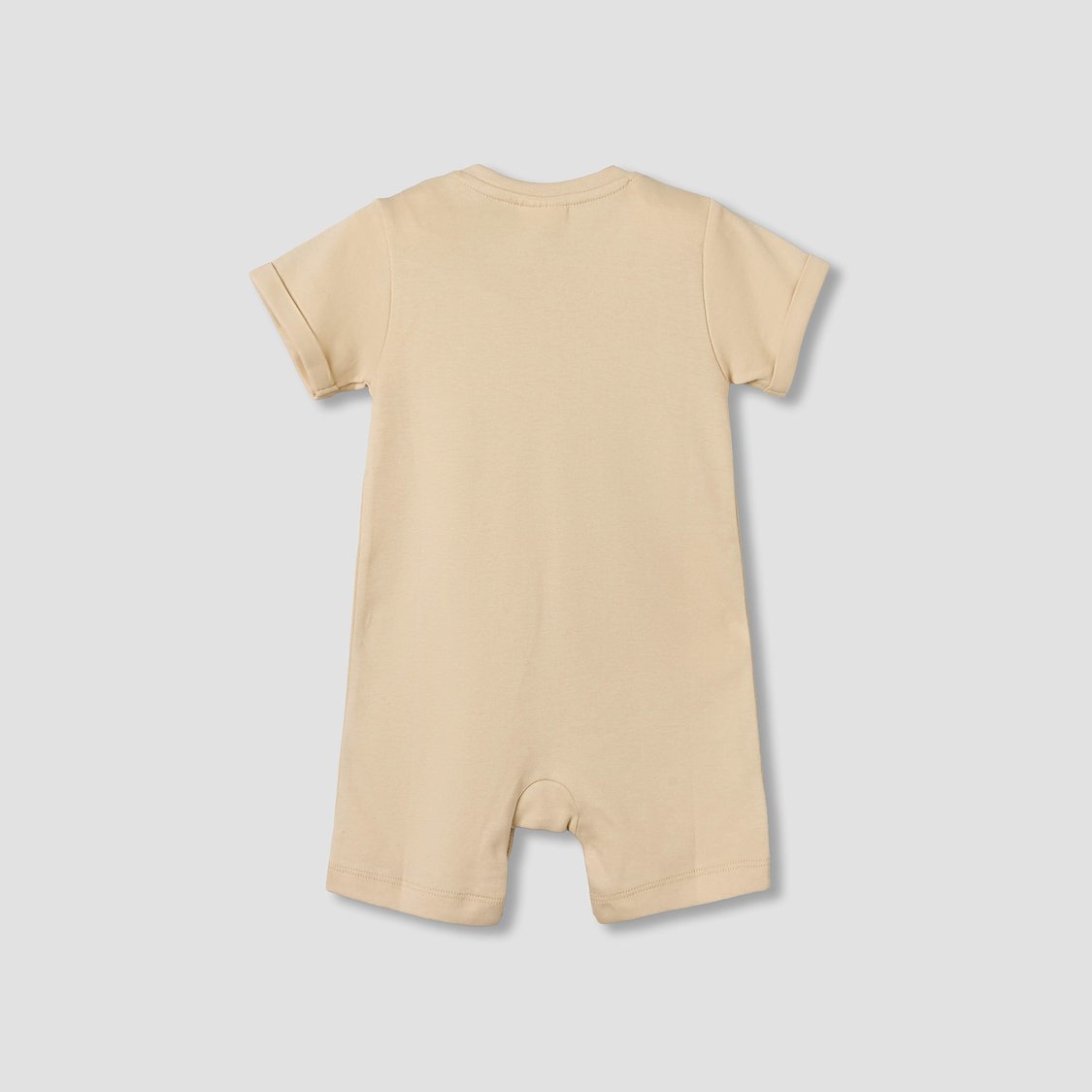 Juniors Vehicle Embroidered Romper with Button Closure