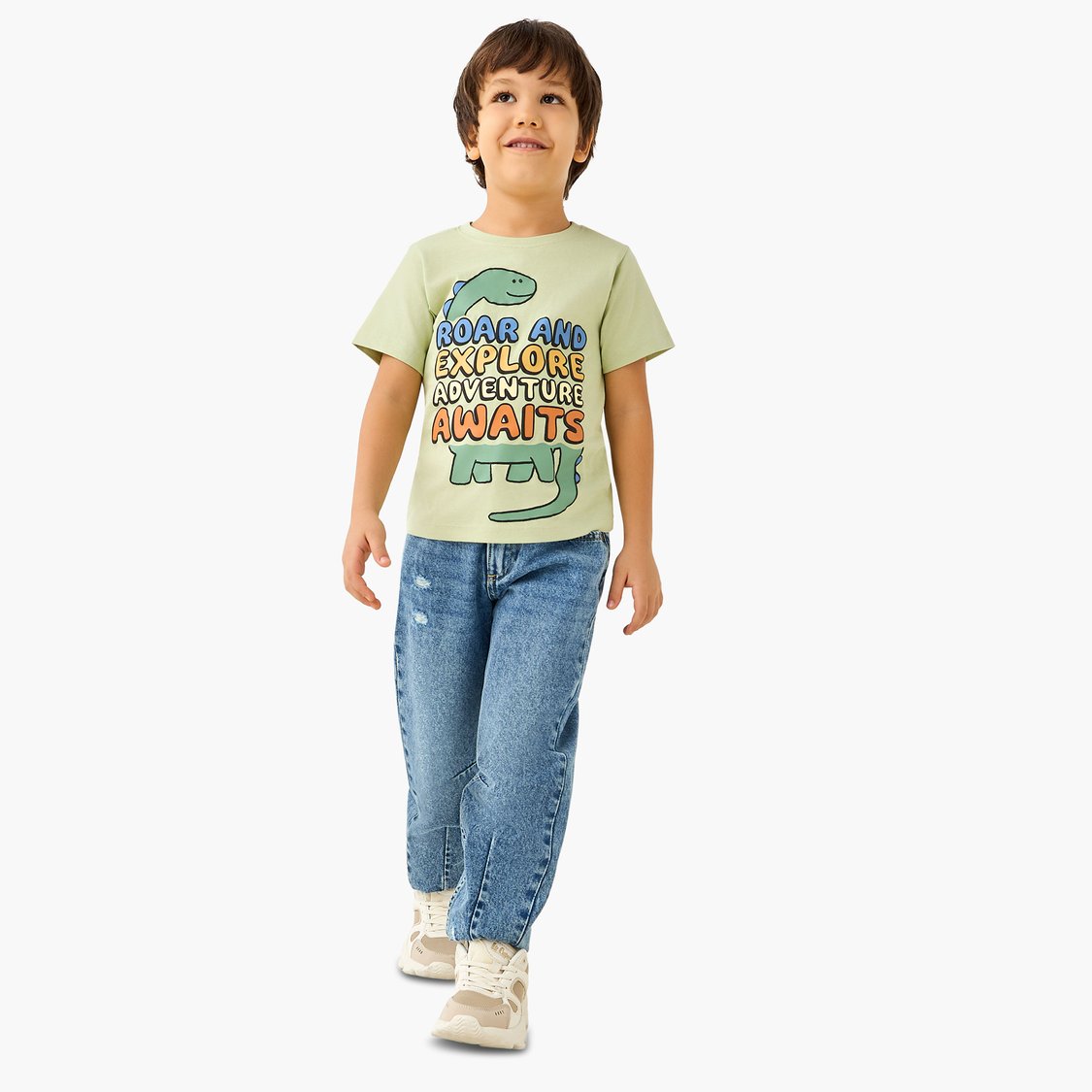 Juniors Dinosaur Print T-shirt