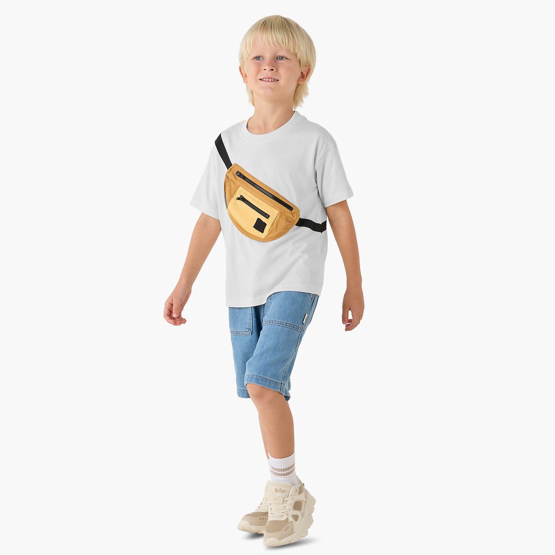 Juniors Solid T-shirt with Bag