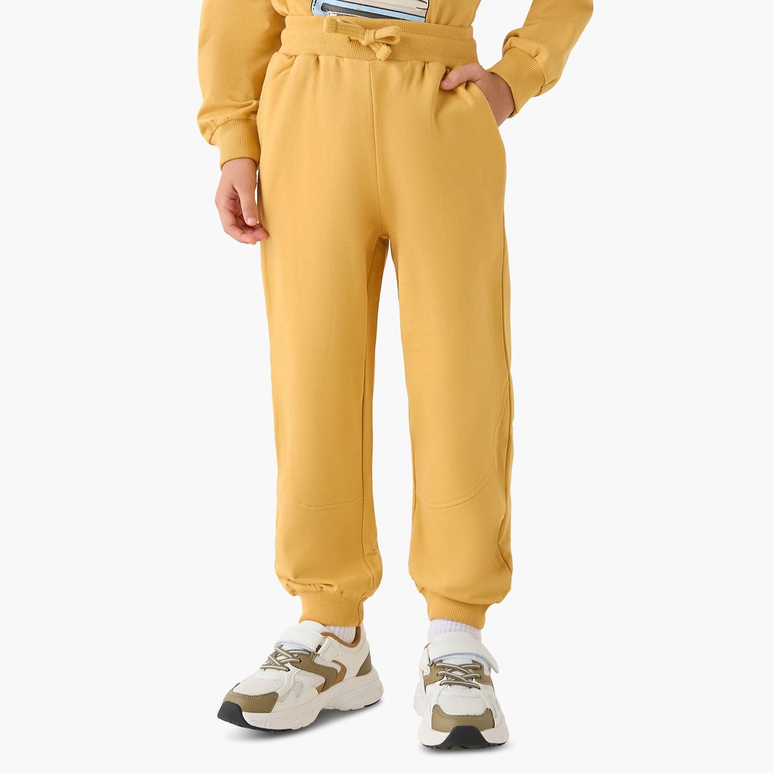 Juniors Camera Print Sweatshirt and Joggers Set