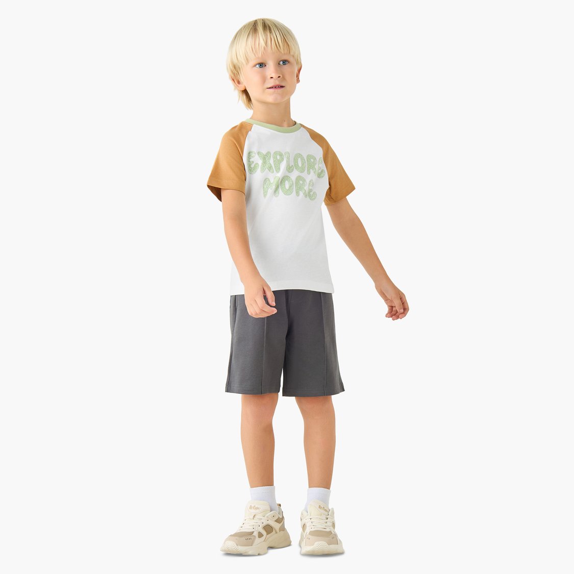 Juniors Printed T-shirt and Shorts - Set of 3