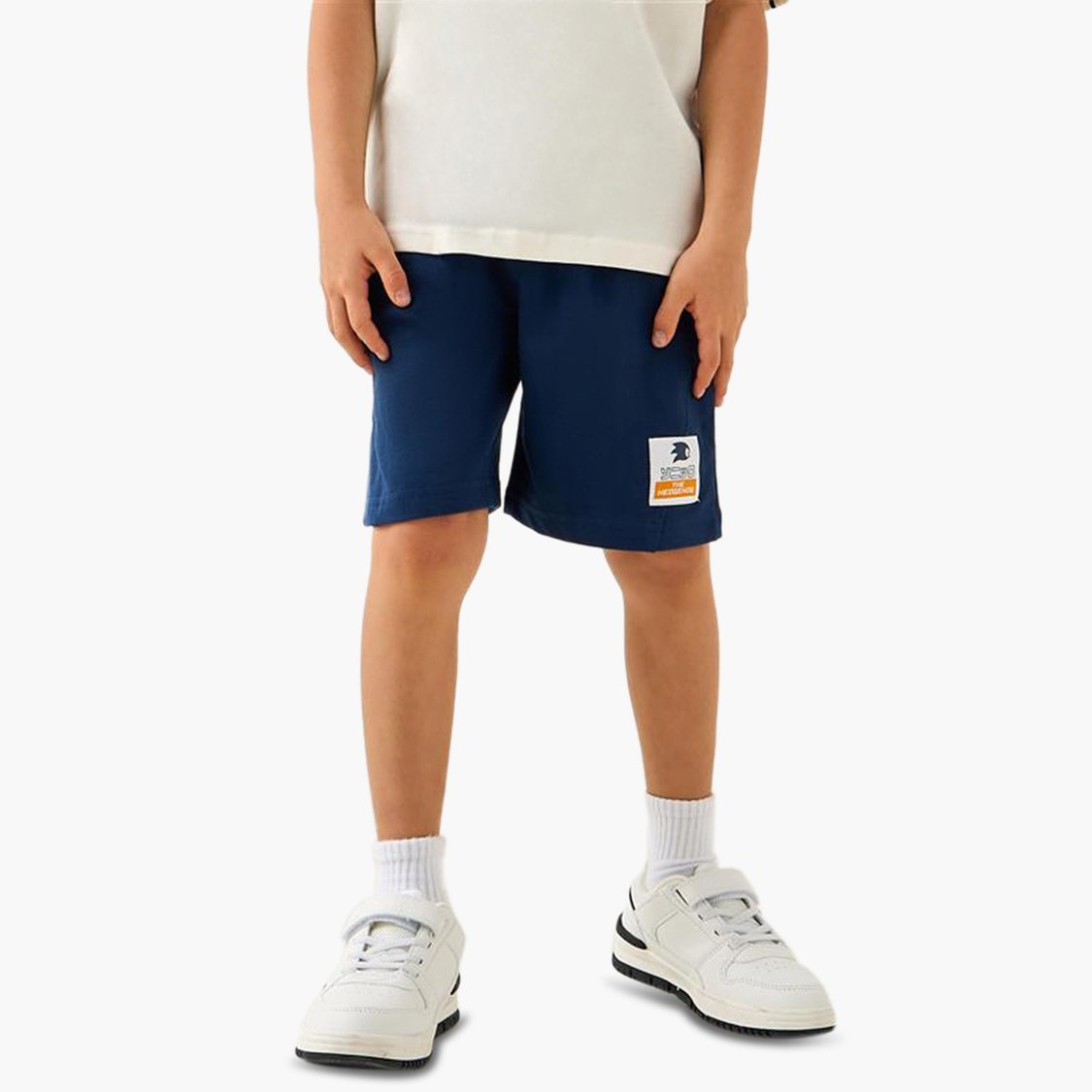 Juniors Sonic Print T-shirt and Shorts Set