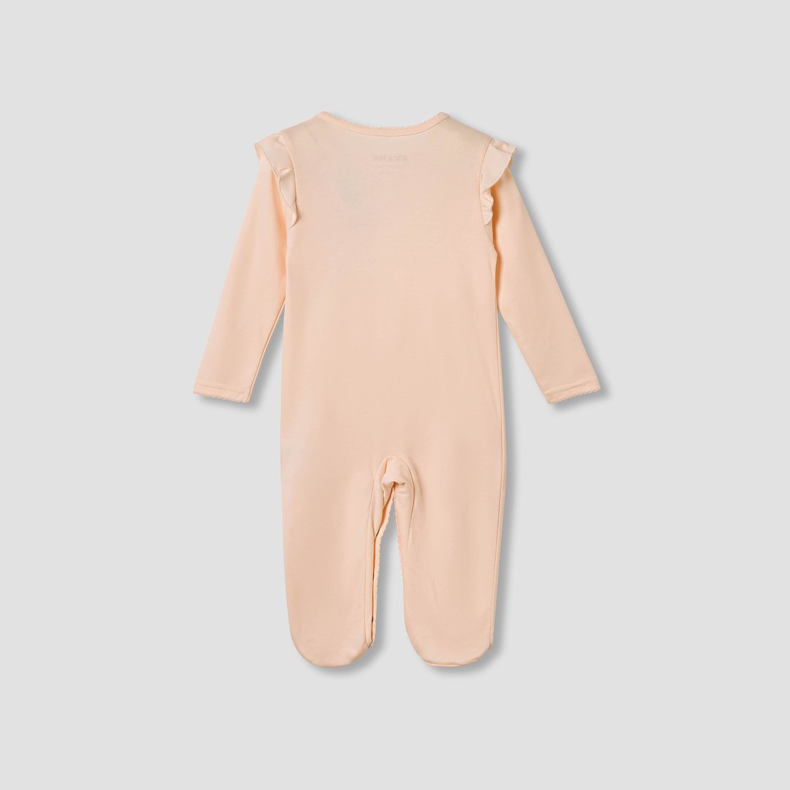 Giggles Floral Print Sleepsuit with Ruffle Detail