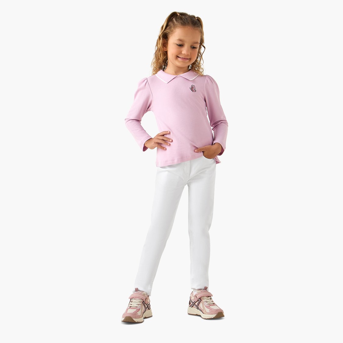 Juniors Embroidered Knit Top