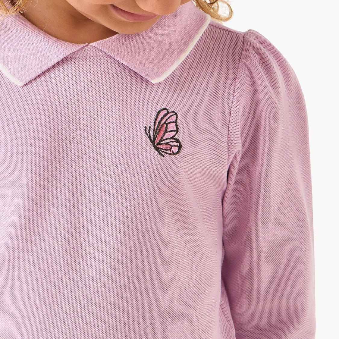 Juniors Embroidered Knit Top