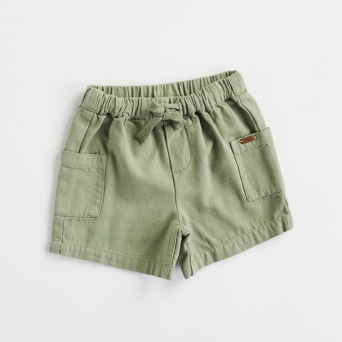 Giggles Solid Cargo Shorts with Drawstring Waistband