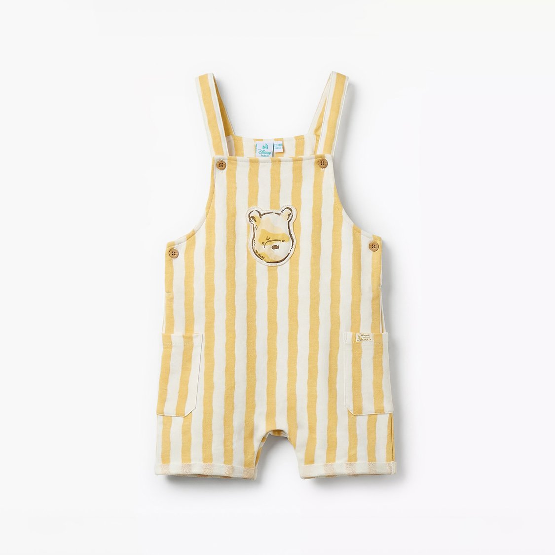 Juniors Striped Dungarees and T-shirt Set