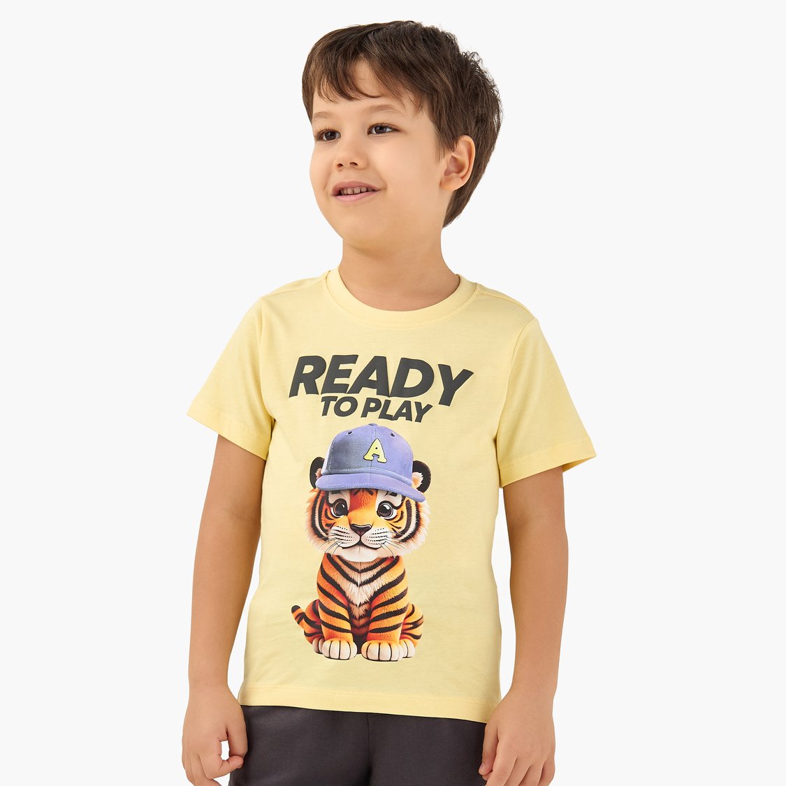 Juniors Tiger Print T-shirt