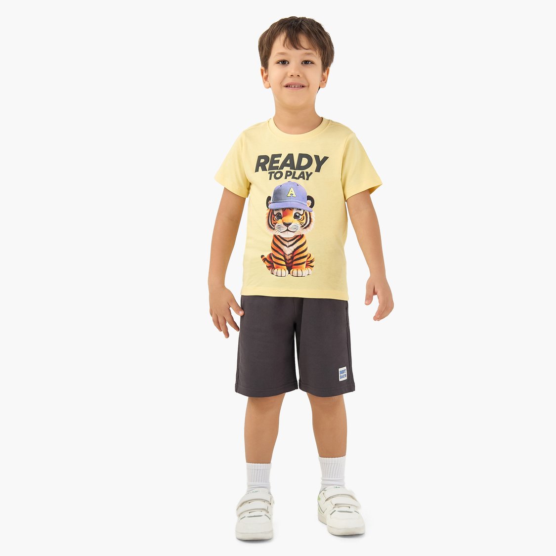 Juniors Tiger Print T-shirt