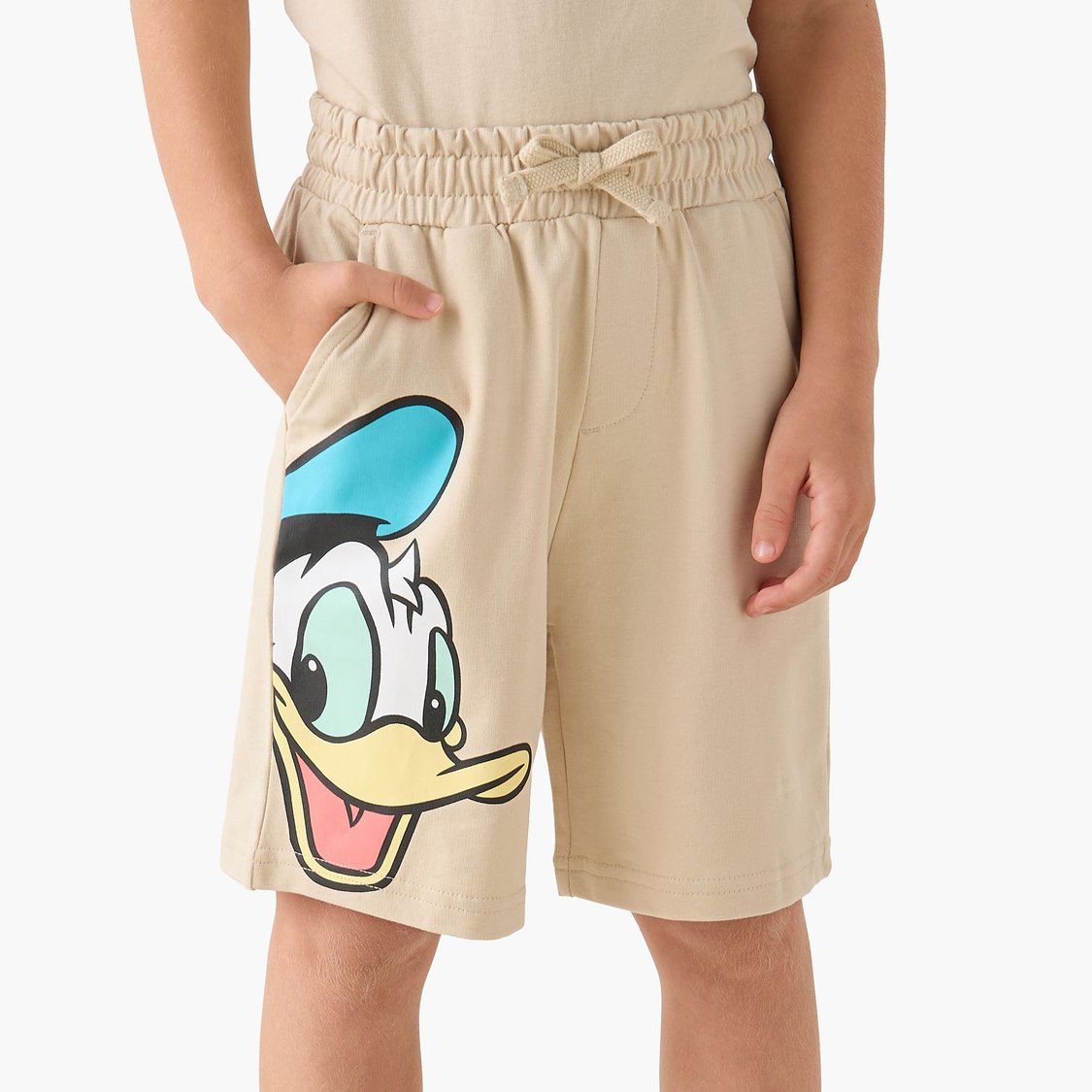 Donald Duck Print T-shirt and Shorts Set
