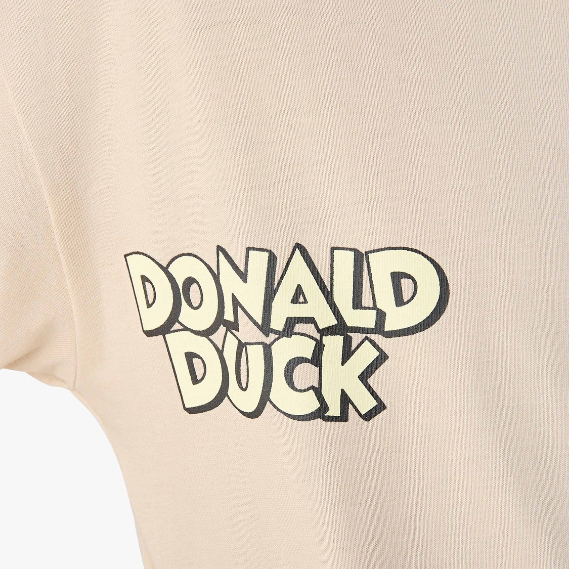 Donald Duck Print T-shirt and Shorts Set