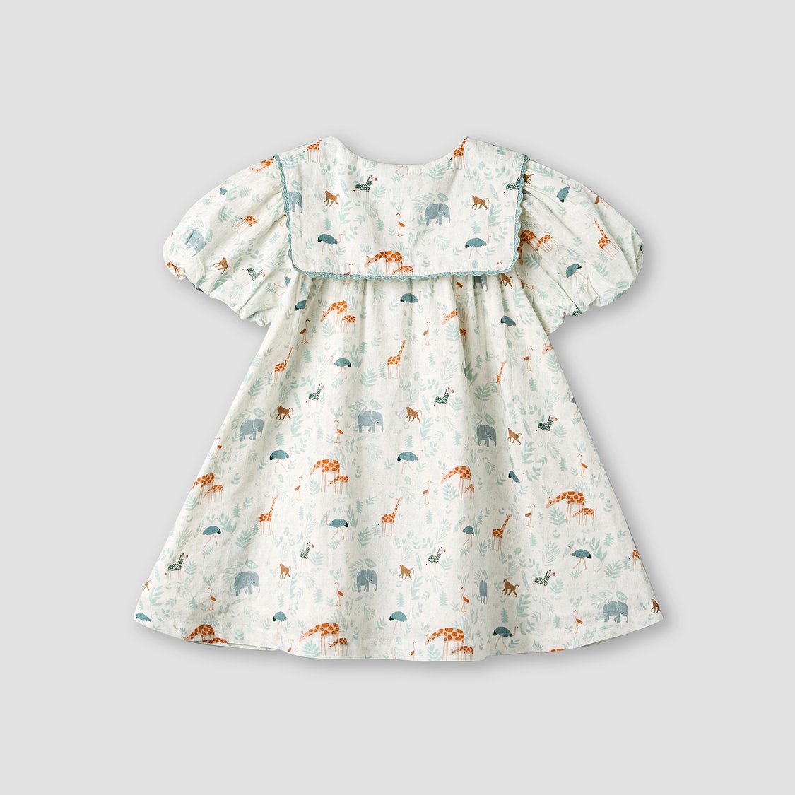 Juniors Animal Print Dress with Bow Hairband