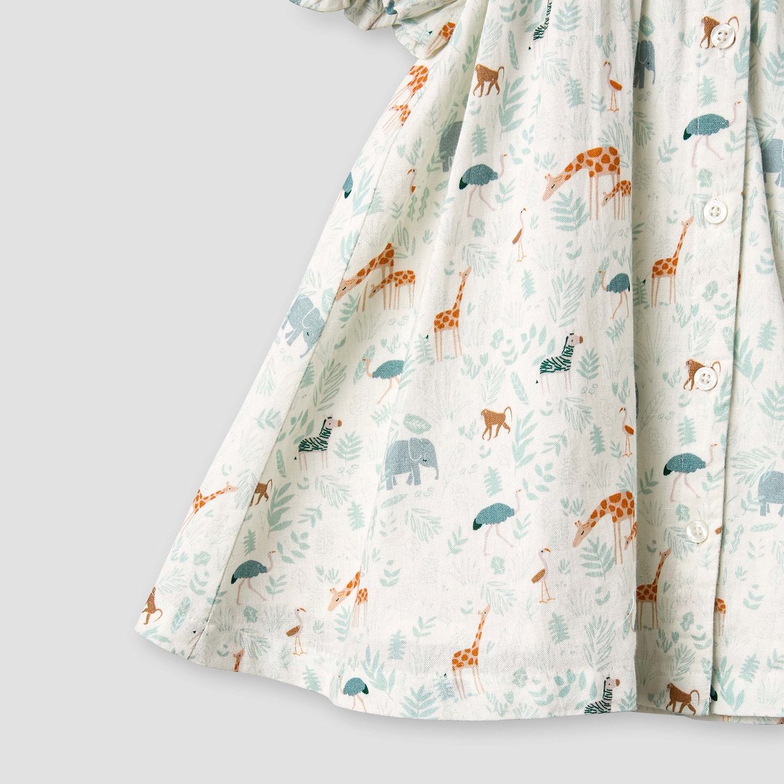 Juniors Animal Print Dress with Bow Hairband