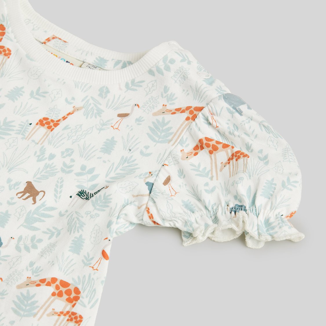 Juniors Embroidered Dungaree and T-shirt Set