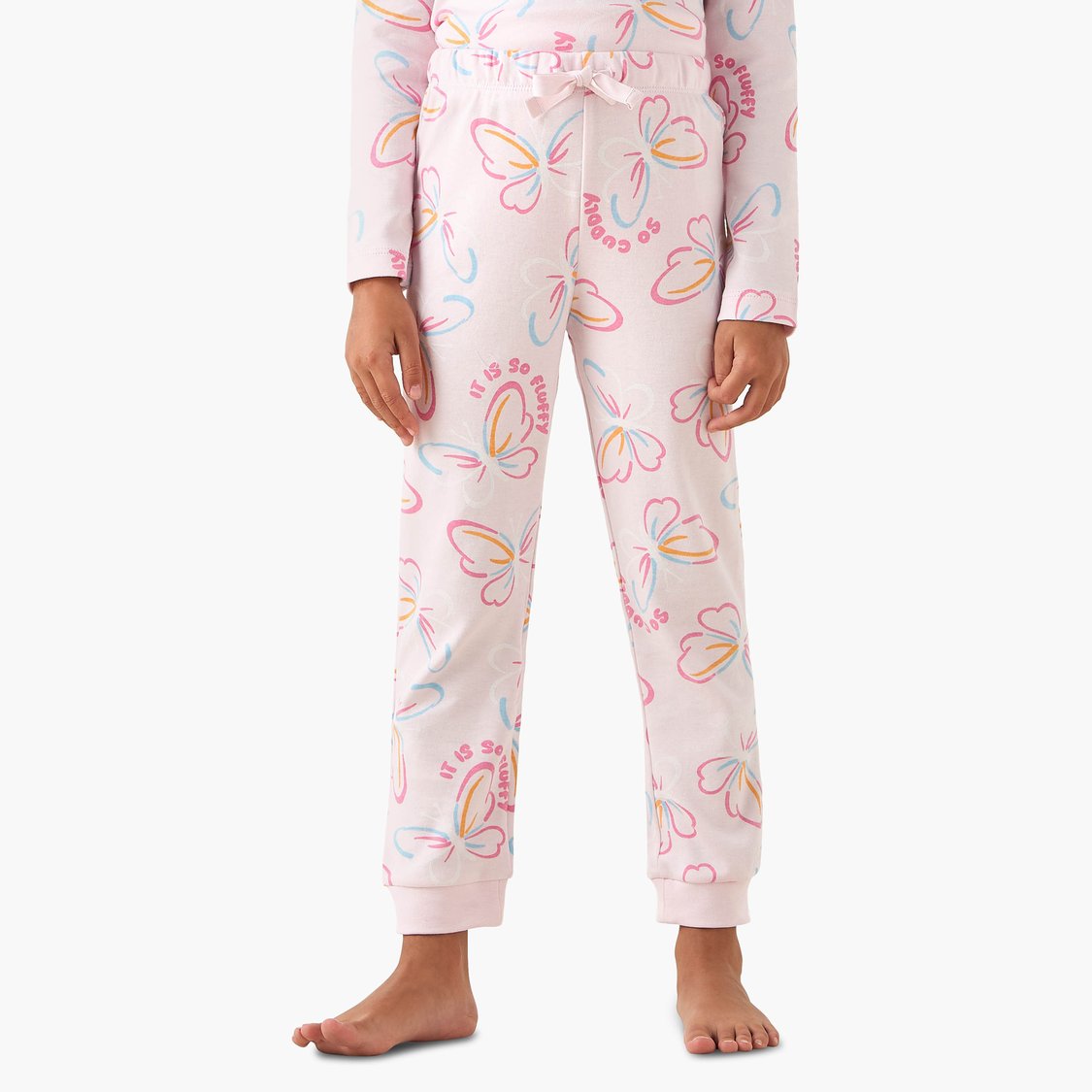 Juniors Butterfly Print T-shirt and Pyjama Set